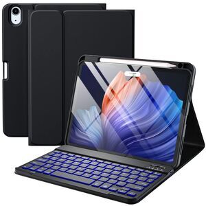 Black Case w Keyboard Compatible for iPad Air 11inch 10.9 Air 5 & 4th Gen New